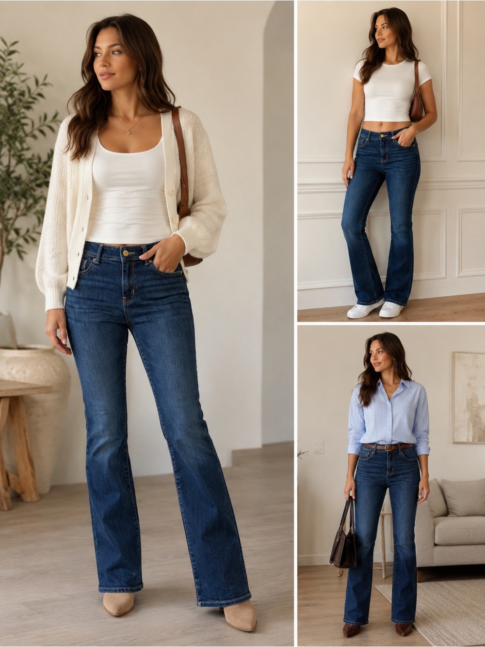 American Eagle Slim Boot Stretch Jeans Regular Dark Wash Size 8